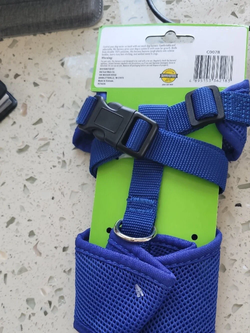 Royal Blue Mesh Dog Harness - Medium